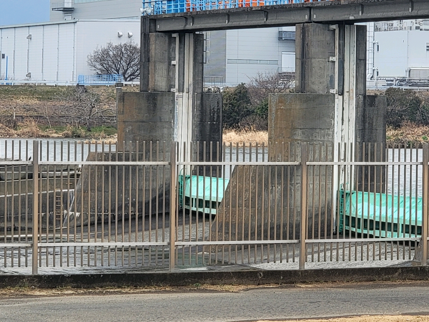 寒川取水堰 - 寒川浄水場の西に隣接する、相模川の中流域の取水堰です。1964年に完成し1972年に取水量の増強が行われています。重力式コンクリート堰で、高さは6メートル、長さは270メートルで、ロー… - photo 5